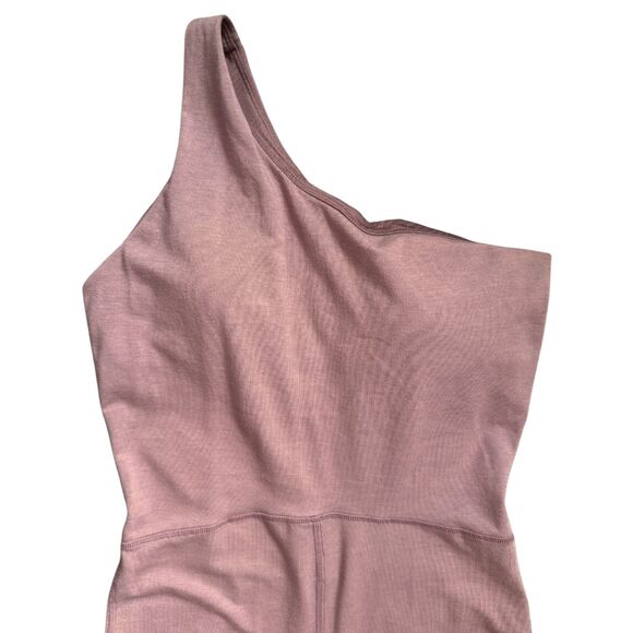 OLD NAVY Mauve Pink One Shoulder Powerchill Athletic Jumpsuit Women Medium NWOT - Picture 4 of 15